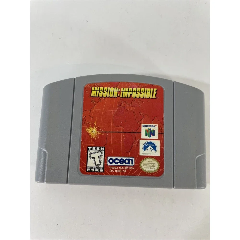 Mission Impossible Nintendo 64 N64 Game Cartridge Authentic Tested Clean Label